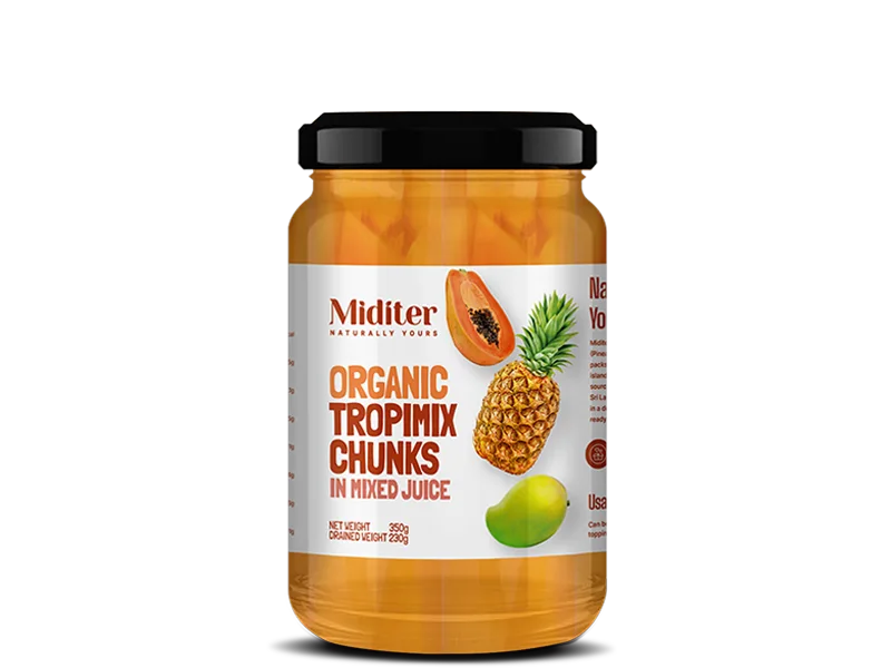 Organic Ripe Jackfruit Pieces in Mixed Juice