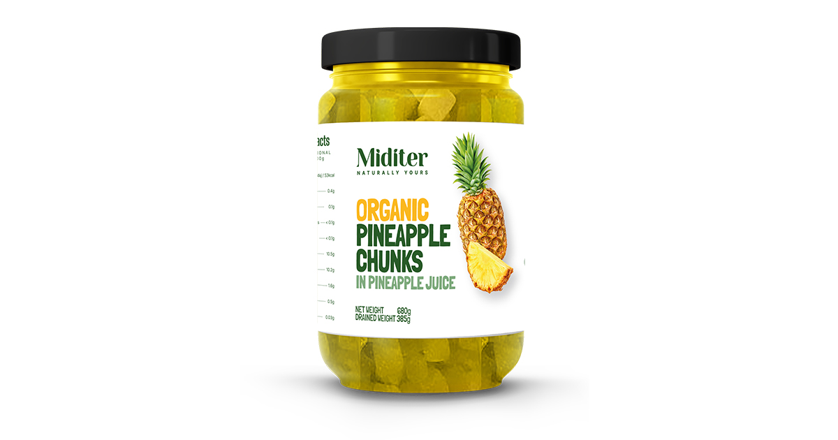Organic pineapple juice top