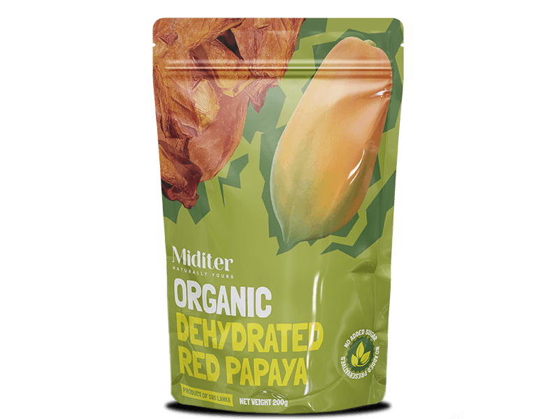 Organic Dehydrated Papaya