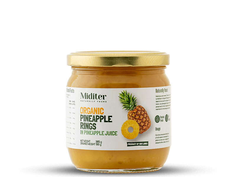 Organic Pineapple Rings in Pineapple Juice