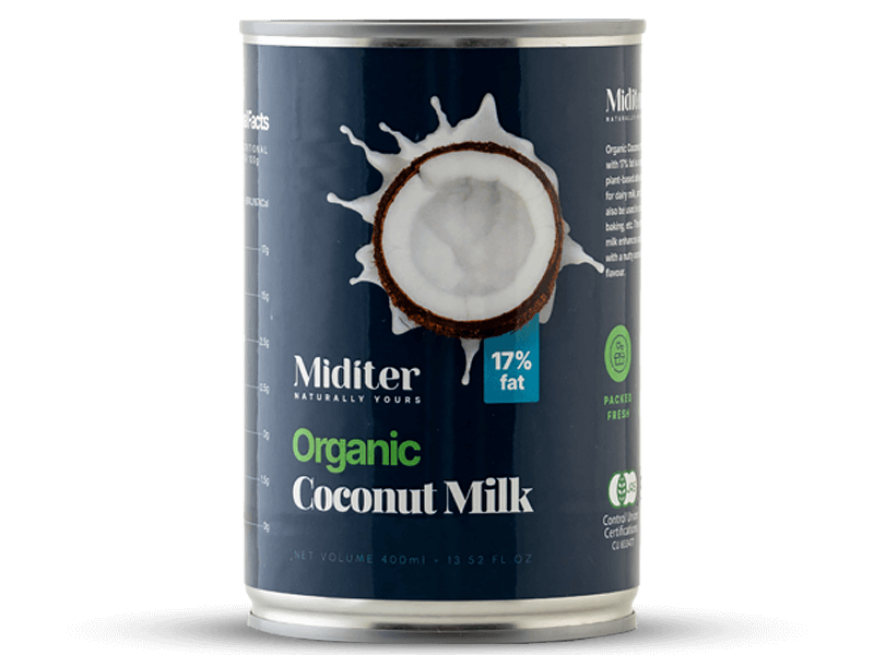 Organic coconut milk 17% fat
